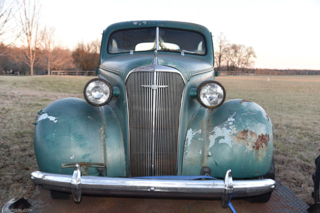 1937 Green Chevrolet Master Sedan