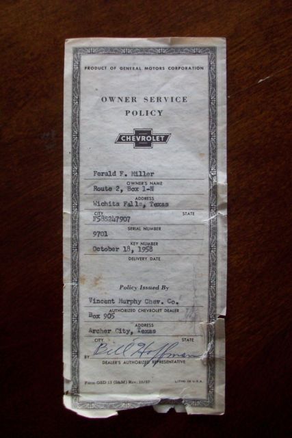 1958 Turquoise Chevrolet Nomad Wagon