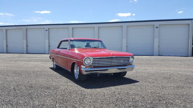 1966 Red Chevrolet Nova Coupe