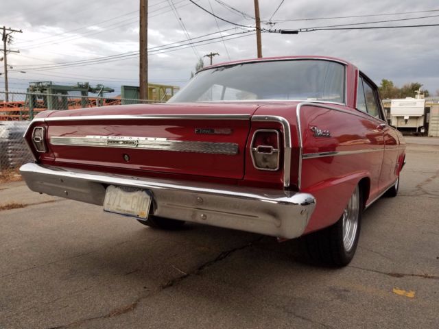 1966 Red Chevrolet Nova Coupe