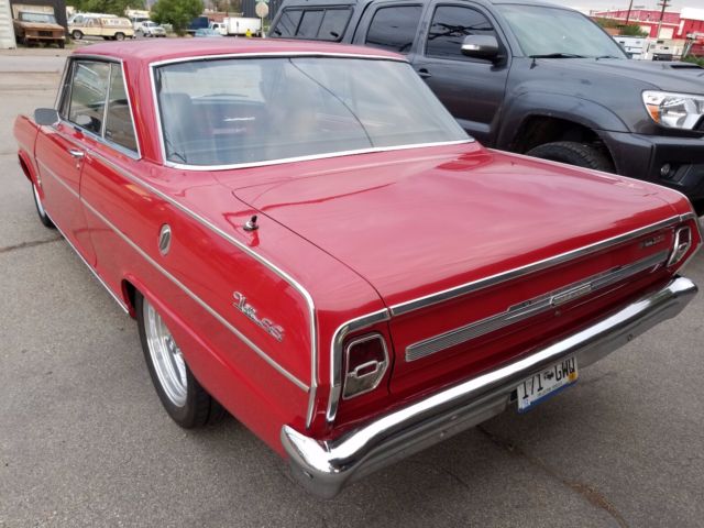 1966 Red Chevrolet Nova Coupe