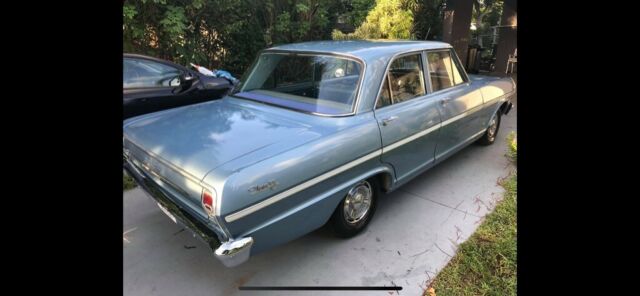 1963 Blue Chevrolet Nova