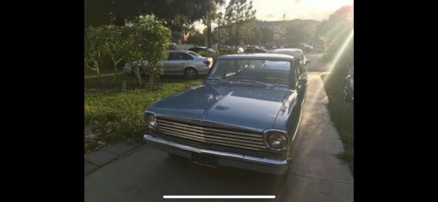 1963 Blue Chevrolet Nova