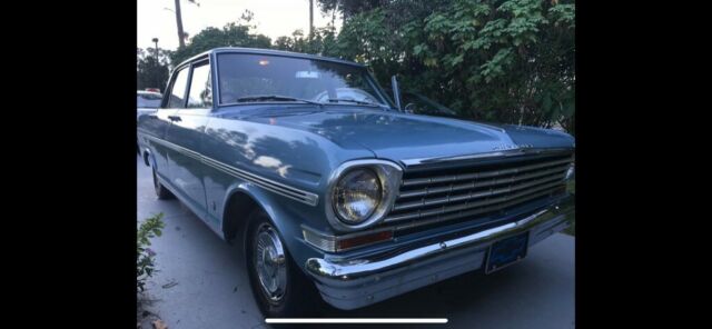 1963 Blue Chevrolet Nova