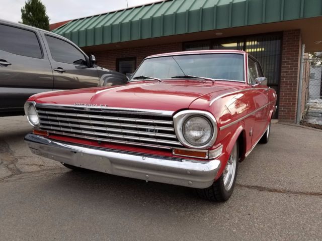 1966 Red Chevrolet Nova Coupe