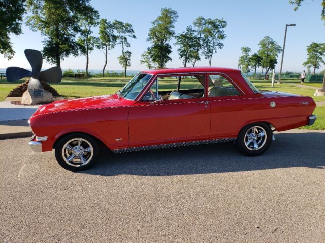 1963 Red Chevrolet Nova Sedan