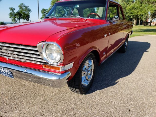 1963 Red Chevrolet Nova Sedan