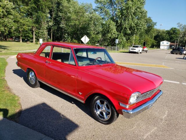 1963 Red Chevrolet Nova Sedan
