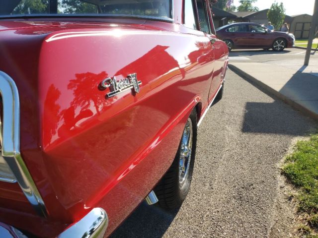 1963 Red Chevrolet Nova Sedan
