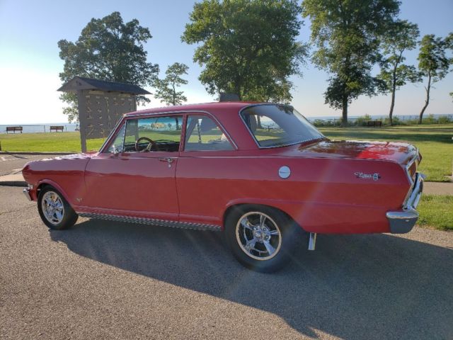 1963 Red Chevrolet Nova Sedan