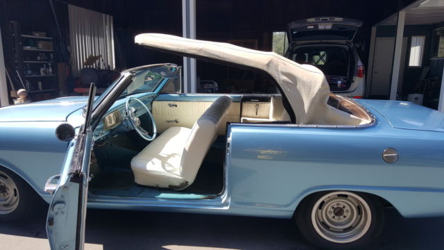 1963 Blue Chevrolet Nova Convertible