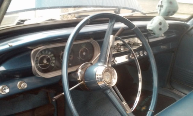 1963 Blue Chevrolet Nova Convertible