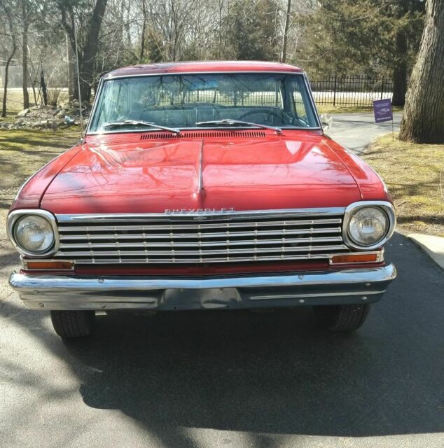 1963 Red Chevrolet Nova Coupe