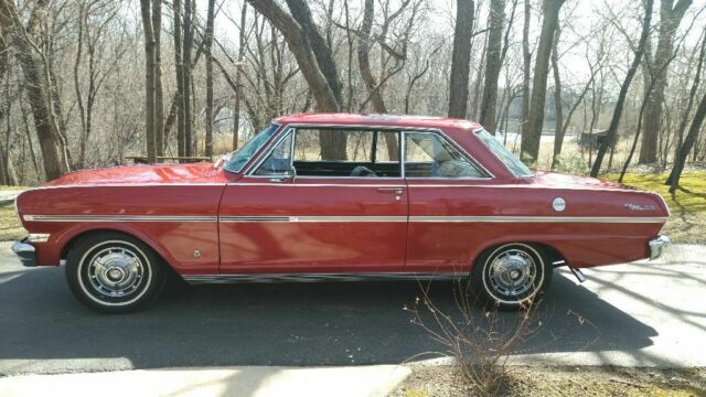 1963 Red Chevrolet Nova Coupe