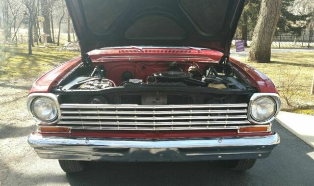1963 Red Chevrolet Nova Coupe