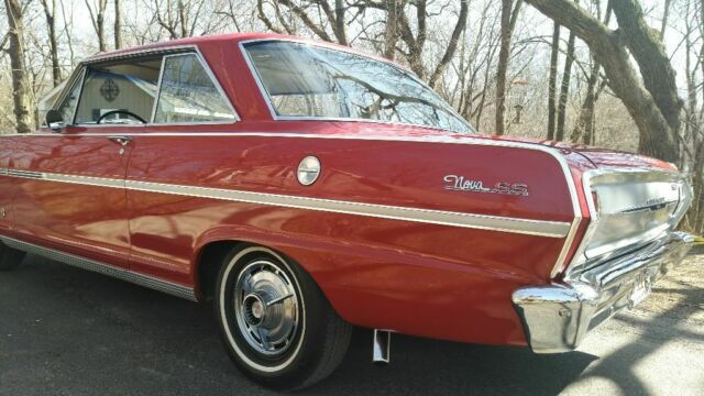 1963 Red Chevrolet Nova Coupe
