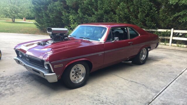 1969 Burgundy Chevrolet Nova Coupe
