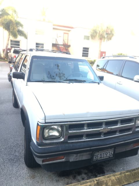 1993 White Chevrolet S-10