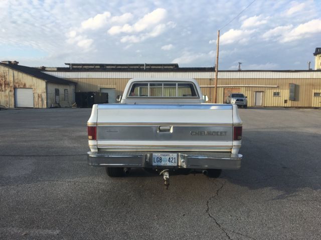 1977 White Chevrolet Silverado 1500 Standard Cab Pickup