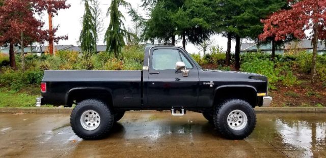 1985 Black Chevrolet Silverado 1500 Standard Cab Pickup
