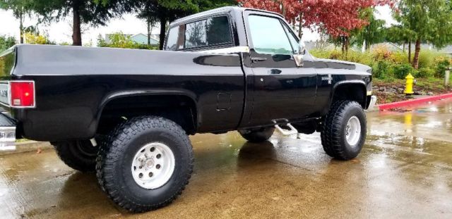 1985 Black Chevrolet Silverado 1500 Standard Cab Pickup