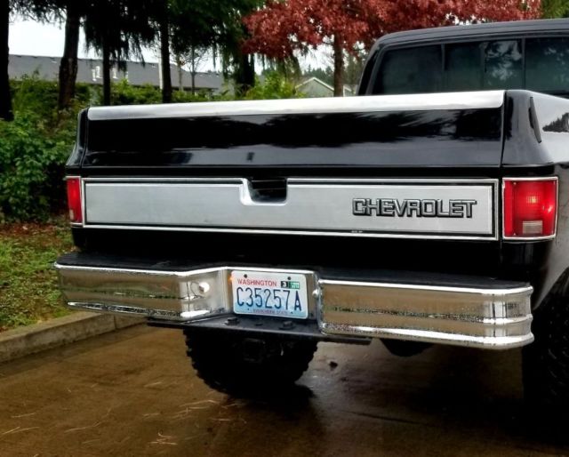1985 Black Chevrolet Silverado 1500 Standard Cab Pickup
