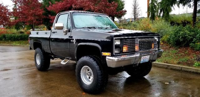 1985 Black Chevrolet Silverado 1500 Standard Cab Pickup