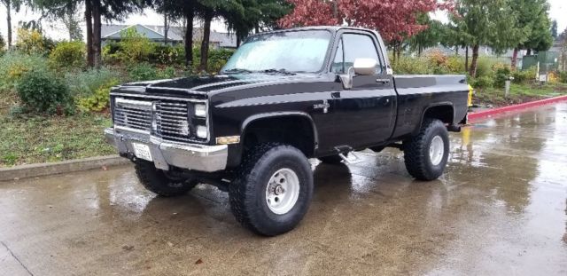 1985 Black Chevrolet Silverado 1500 Standard Cab Pickup