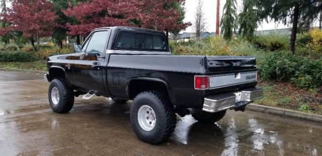 1985 Black Chevrolet Silverado 1500 Standard Cab Pickup