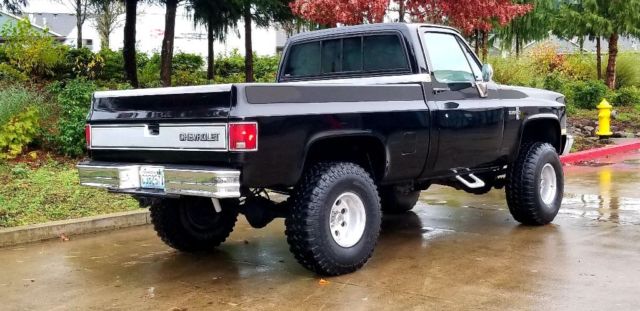 1985 Black Chevrolet Silverado 1500 Standard Cab Pickup