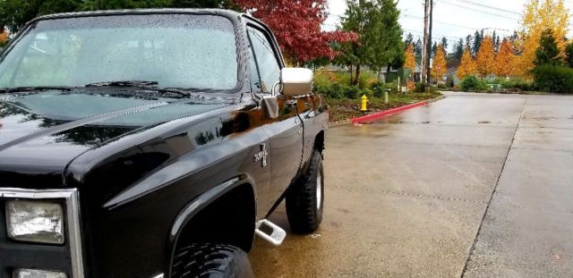 1985 Black Chevrolet Silverado 1500 Standard Cab Pickup