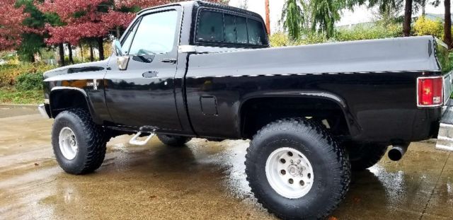 1985 Black Chevrolet Silverado 1500 Standard Cab Pickup