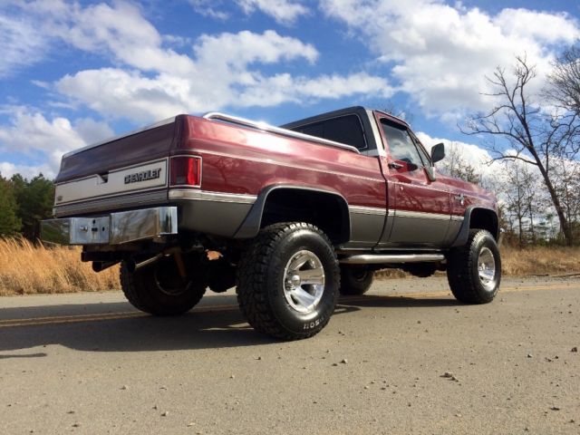 1985 Burgundy Chevrolet C-10 Standard Cab Pickup