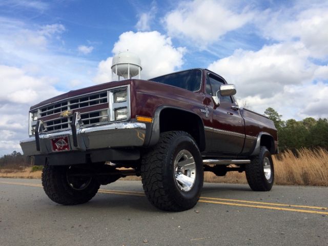 1985 Burgundy Chevrolet C-10 Standard Cab Pickup