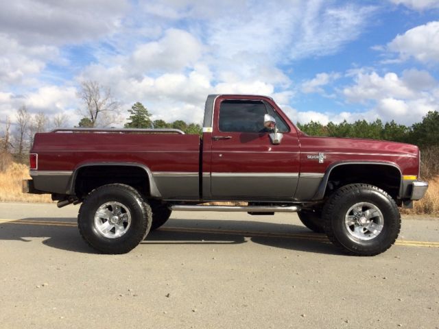 1985 Burgundy Chevrolet C-10 Standard Cab Pickup