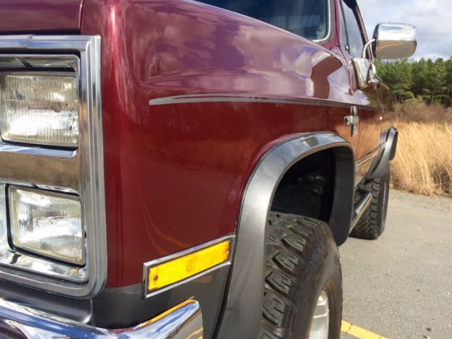 1985 Burgundy Chevrolet C-10 Standard Cab Pickup