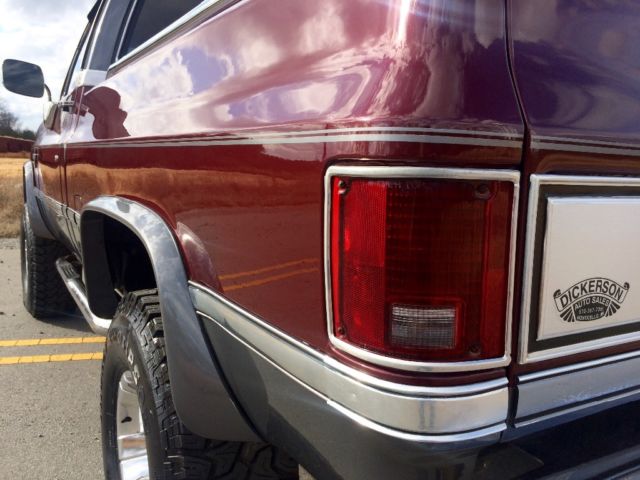 1985 Burgundy Chevrolet C-10 Standard Cab Pickup