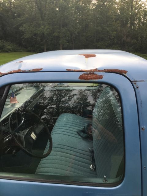 1984 Blue Chevrolet Silverado 1500 Standard Cab Pickup