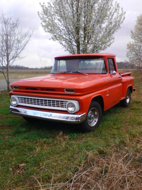 1963 Red Chevrolet C-10 Step side