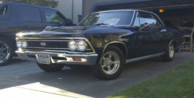 1966 Blue Chevrolet Chevelle Coupe