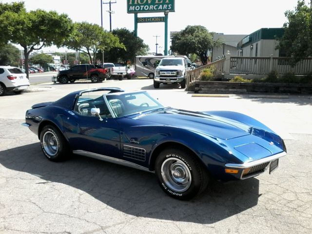 1972 Blue Chevrolet Corvette Coupe