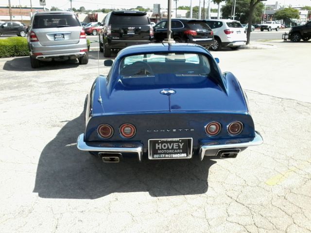 1972 Blue Chevrolet Corvette Coupe