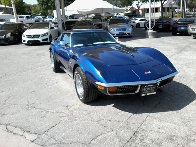 1972 Blue Chevrolet Corvette Coupe