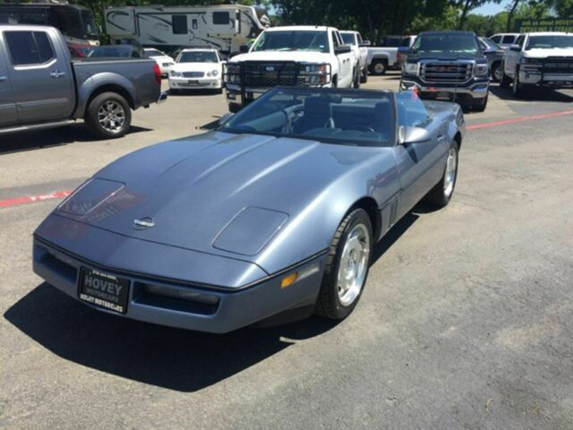 1990 Blue Chevrolet Corvette Convertible