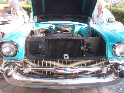 1957 Blue Chevrolet Bel Air/150/210 Convertible
