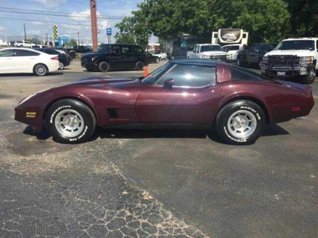 1980 Burgundy Chevrolet Corvette Coupe