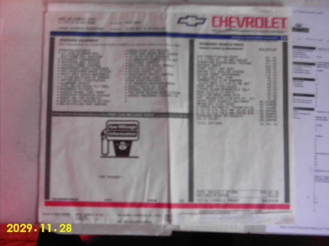 1989 White Chevrolet VAN Van