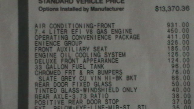 1989 White Chevrolet VAN Van