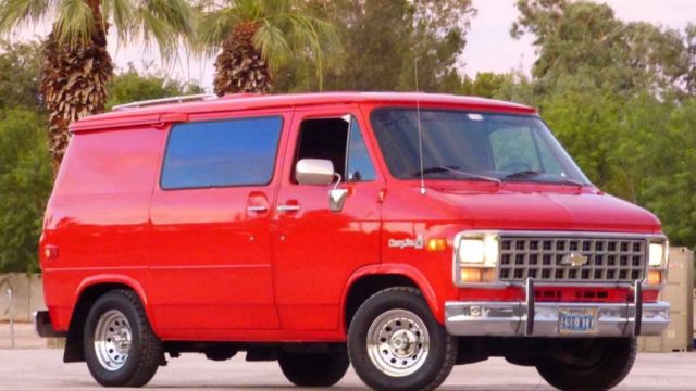 1981 Red Chevrolet G20 Van Standard Passenger Van