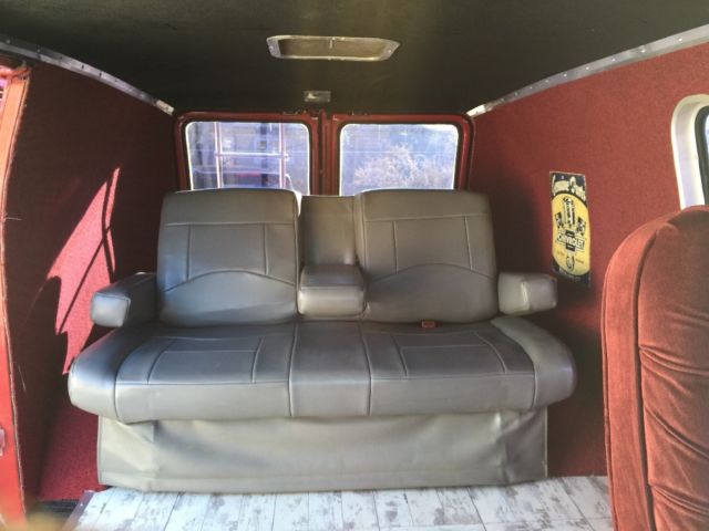 1981 Red Chevrolet G20 Van Standard Passenger Van